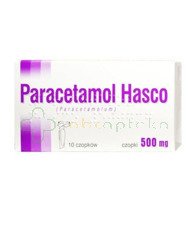 Paracetamol Hasco, 500 mg, 10 czopków