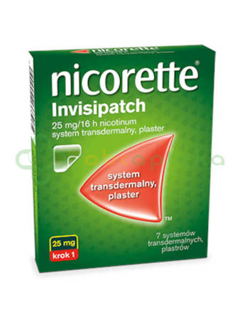 Nicorette Invisipatch, 25 mg/16h, 7 plastrów