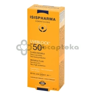 Isispharma Uveblock, ochronny fluid bezbarwny, SPF 50+, 40 ml | DATA WAŻNOŚCI  30.04.2026