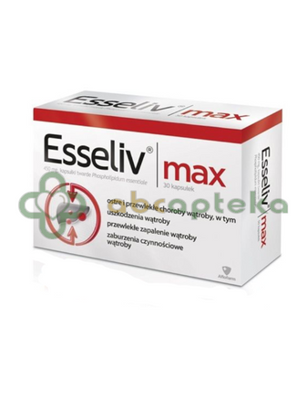 Esseliv Max, 450 mg, 30 kapsułek | DATA WAŻNOŚCI 31.03.2027