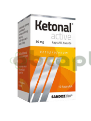 Ketonal Active, 50 mg, 10 kapsułek