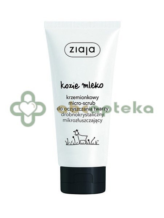 Ziaja Kozie Mleko krzemionkowy micro-scrub do oczyszczania twarzy 75 ml