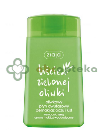 Ziaja, liście zielonej oliwki, płyn dwufazowy, demakijaż oczu i ust, 120 ml