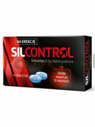 Silcontrol 25 mg, 4 tabletki | DATA WAŻNOŚCI 31.07.2026
