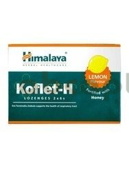 HIMALAYA Koflet-H do ssania, smak cytrynowy, 12 pastylek