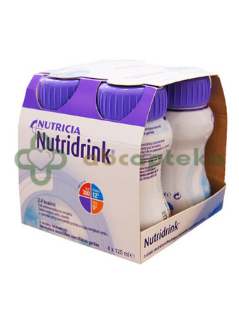 Nutridrink o smaku neutralnym, 4 x 125 ml | DATA WAŻNOŚCI 10.04.2026