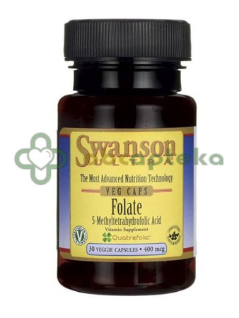 Swanson Folian - Quatrefolik 400 mcg, 30 kapsułek