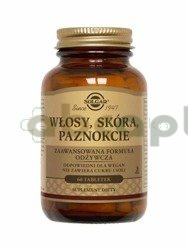 Solgar,  Formuła Włosy, Skóra, Paznokcie, 60 tabletek