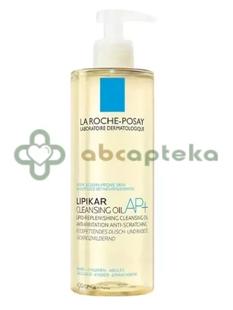 La Roche-Posay Lipikar AP+, olejek myjący, uzupełniający poziom lipidów przeciw podrażnieniom skóry, 400 ml