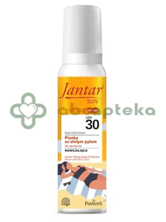 Framona Jantar, Sun Bursztynowa, nawilżająca pianka ochronna ze złotym pyłem SPF 30, 150 ml |DATA WAŻNOSCI  31.03.2025