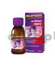 Ibuprom dla Dzieci Forte, 200mg/5ml, zawiesina doustna, 100 ml