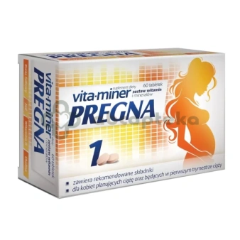 Vita-Miner Pregna, 60 tabletek | DATA WAŻNOŚCI 30.04.2027