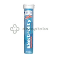 Elektrolity o smaku tropikalnym, VITTER BLUE, 20 tabletek musujących