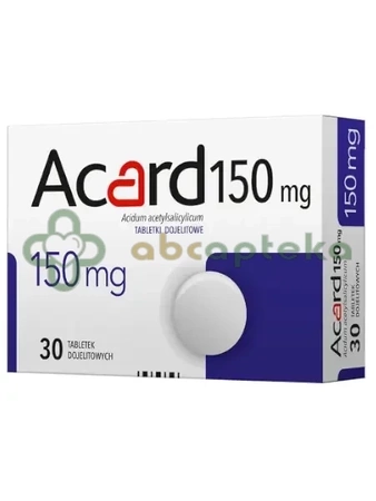 Acard 150 mg,  30 tabletek