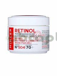 Mincer Retinol, przeciwzmarszczkowy tłusty krem do twarzy 70+, 50 ml