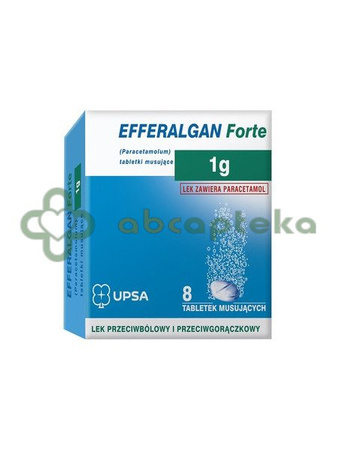 Efferalgan forte 1000 mg, 8 tabletek musujących