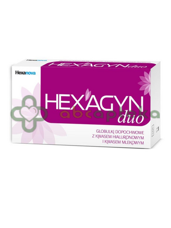 Hexagyn duo, 10 globulek dopochwowych