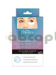 L'Biotica, płatki odmładzające pod oczy, ze śluzem ślimaka, 6 sztuk