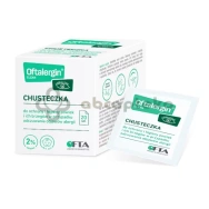 Oftalergin Clean, chusteczki do ochrony i higieny powiek, 20 sztuk