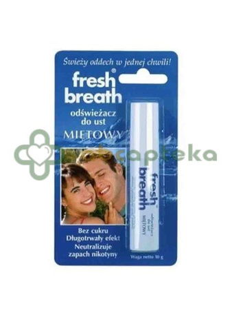 Fresh Breath, odświeżacz do ust, miętowy, 10 g