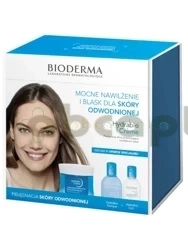 Bioderma Hydrabio, zestaw woda micelarna, 100 ml + tonik nawilżający, 250 ml + krem nawilżający do twarzy, 50 ml