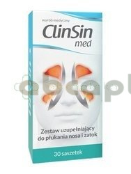 ClinSin Med, Zestaw uzupełniający do płukania nosa i zatok, 30 saszetek