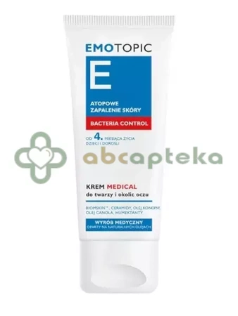 Pharmaceris E Emotopic Bacteria Control, krem do twarzy i okolic oczu, 50 ml