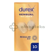 Durex Sensual No Latex, prezerwatywy, 10 sztuk