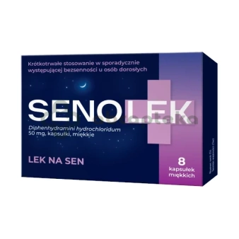 Senolek 50 mg, 8 kapsułek