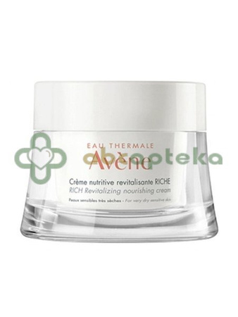 Avene Eau Thermale LesEssentiels, krem odżywczy rewitalizujący, bogata konsystencja, 50 ml