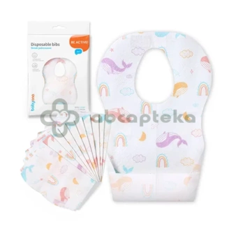 Babyono śliniaki jednorazowe, od 6 miesiąca, 10 sztuk