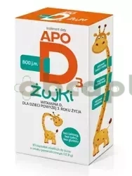 ApoD3 800 j.m., smak owocowy, 30 kapsułek