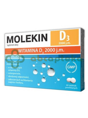 Molekin D3 2 000 j.m., 60 tabletek