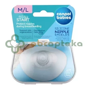 Canpol babies, silikonowe osłonki na piersi M/L, 18/603, 2 sztuki