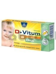D-Vitum 600 j.m. D DHA, twist-off, 30 kapsułek