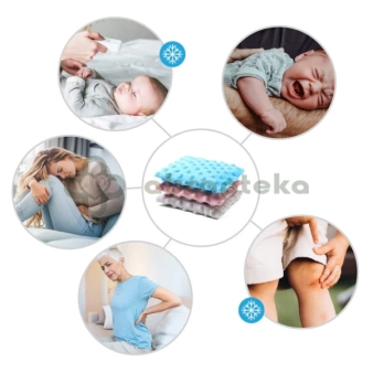 Babyono termofor z pestkami wiśni CHERRY, 796/01, różowy, 1 sztuka