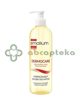 Emolium Dermocare, Nawilżający olejek do mycia,  400 ml | DATA WAŻNOŚCI 31.05.2026