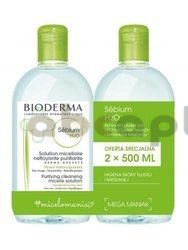 Bioderma Sebium H2O Płyn micelarny 2 x 500 ml