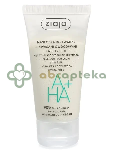 ZIAJA LTD. Z.P.L. SP. Z O.O. Ziaja, maseczka do twarzy z kwasami owocowymi,      55 ml — Składniki i ocena