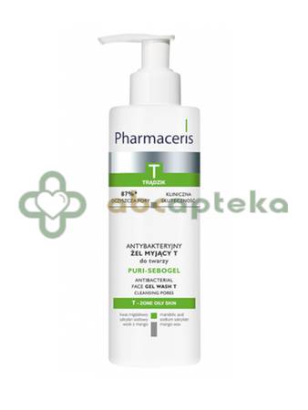 Pharmaceris T Puri-Sebogel, antybakteryjny żel myjący do twarzy, 190 ml