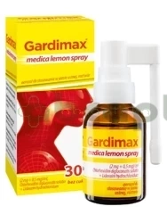 Gardimax Medica Lemon Spray, (2 mg + 0,5 mg)/ml, aerozol do stosowania w jamie ustnej, 30 ml