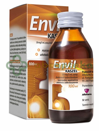 Envil kaszel 30 mg/5 ml syrop 100 ml | DATA WAŻNOŚCI 31.01.2027