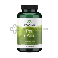 SWANSON Pau d'Arco 500 mg, 100 kapsułek