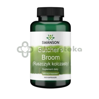 SWANSON Butcher's Broom - Ruszczyk, 100 kapsułek
