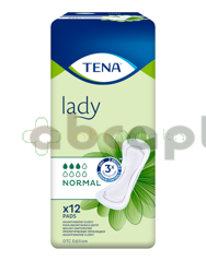 TENA Lady Normal, Wkłady anatomiczne dla kobiet, 12 sztuk