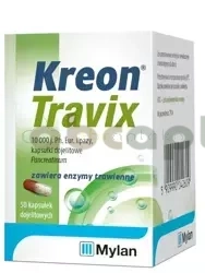 Kreon Travix 10 000, 50 kapsułek dojelitowych