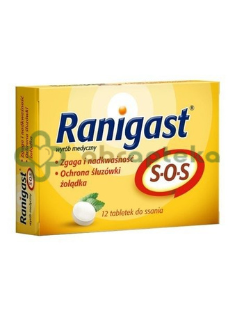 Ranigast SOS 12 pastylek