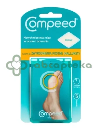 Plastry Compeed na halluksy,  5 sztuk