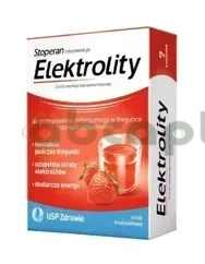 Elektrolity, smak truskawkowy, 7 saszetek