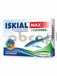 Iskial Max + Czosnek ,             120 kapsułek
